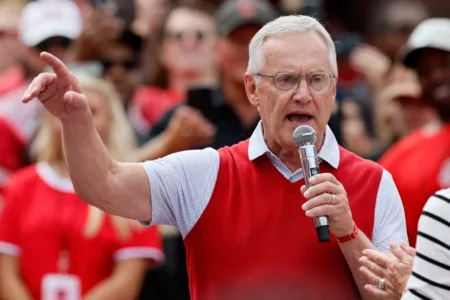 OSU routs Ball State; Tressel joins Ring of Honor